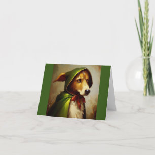 Dog Robin Hood Card