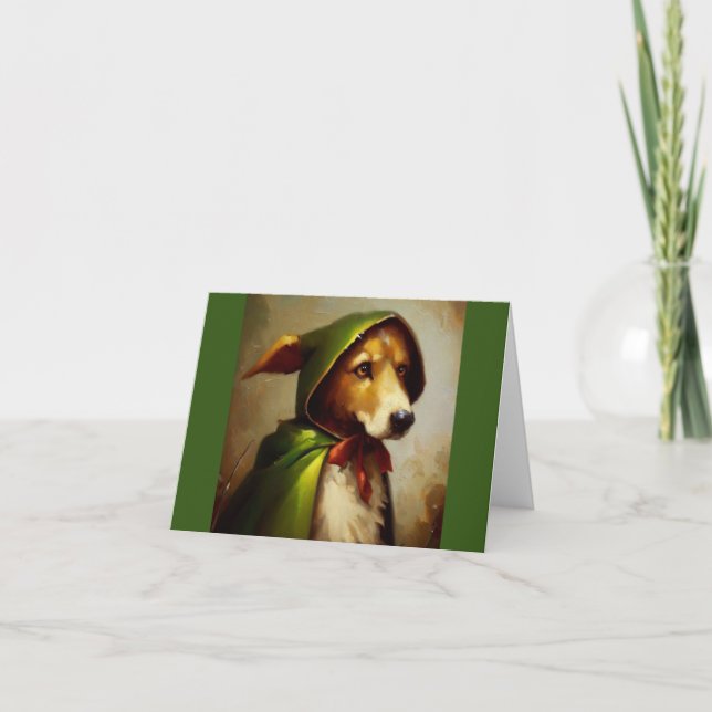 Dog Robin Hood Card (Front)