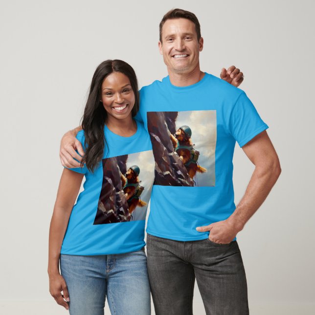 Dog Rock Climbing T-Shirt (Unisex)