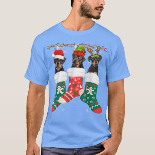 Dog Rottweiler Christmas Socks Funny Xmas Pajama P T-Shirt