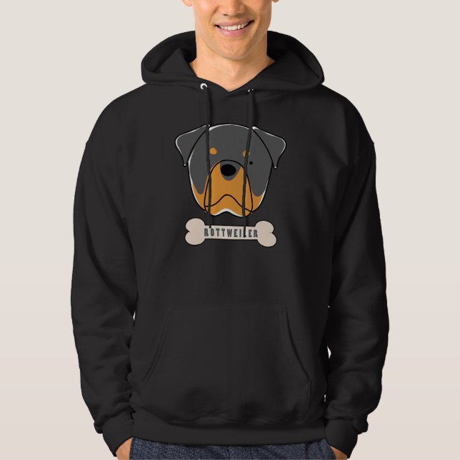 Dog Rottweiler  Pets Hoodie (Front)