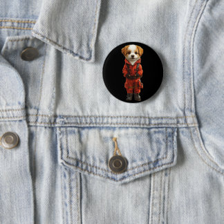 dog round button