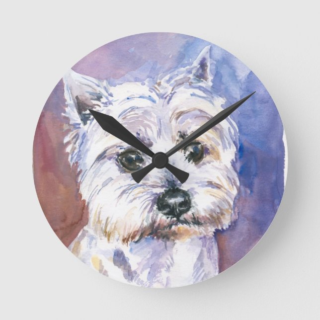 Dog Round Clock (Front)