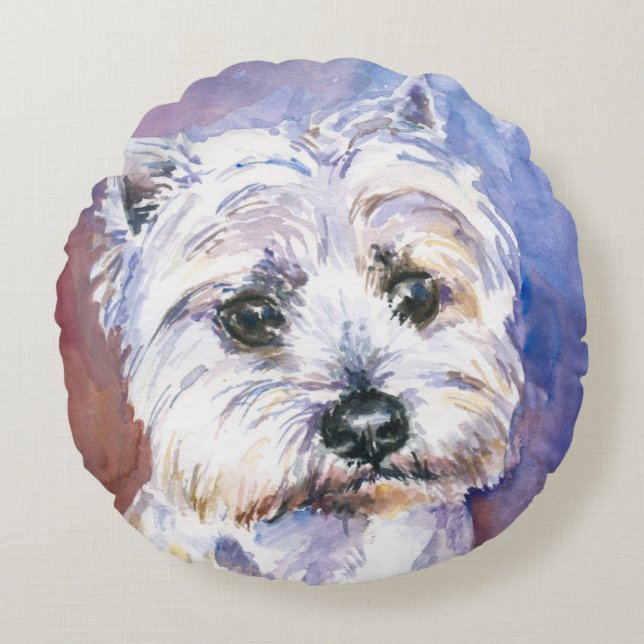Dog Round Cushion (Front)