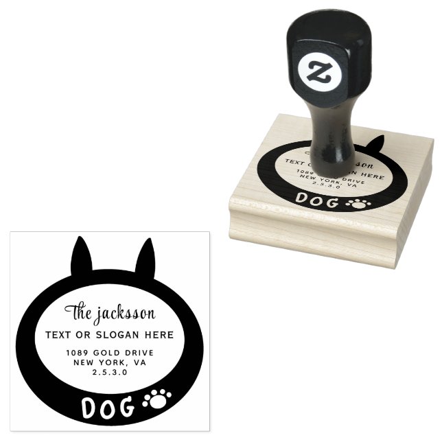 DOG RUBBER STAMP (Stamped)