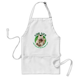 Dog Running In Yard Standard Apron