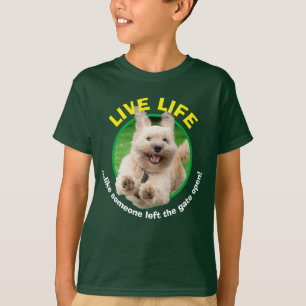 Dog Running In Yard T-Shirt