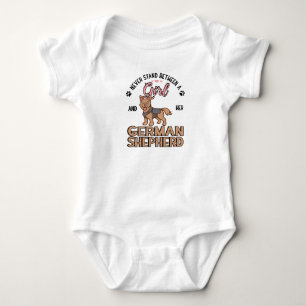 Dog Saint German Shepherd Police Dog Baby Bodysuit