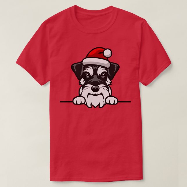 dog santa cute christmas (137) T-Shirt (Design Front)