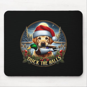 Dog Santa Duck Hunting Christmas Funny Adventure A Mouse Mat