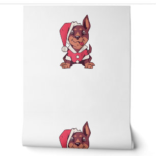 Dog Santa Hat - Funny Christmas Raglan Baseball Te Wallpaper