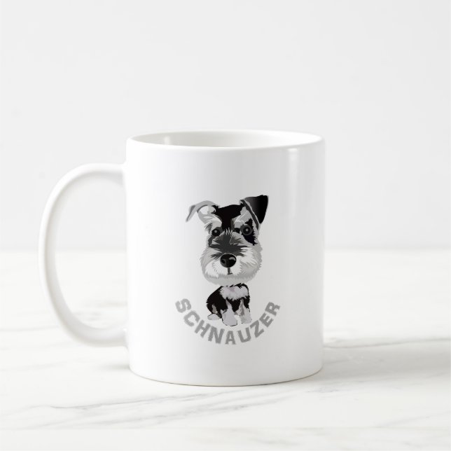  Dog Schnauzer Coffee Mug (Left)