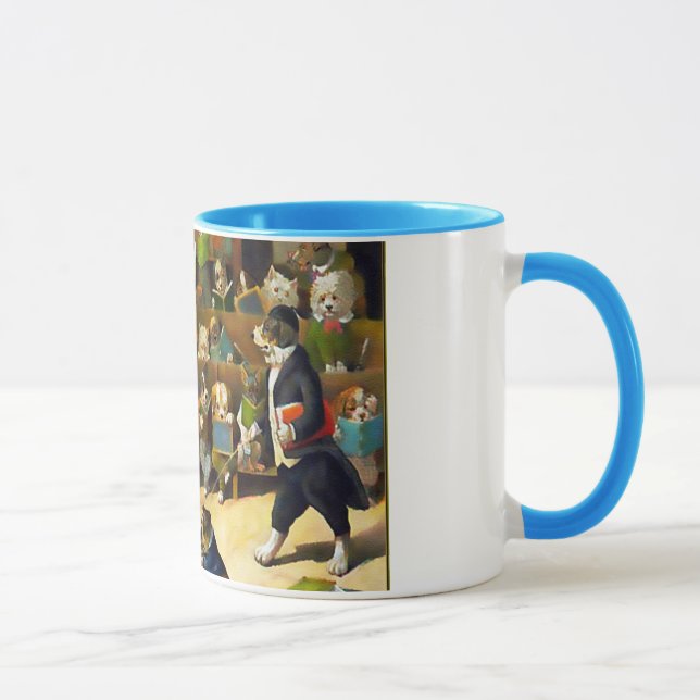 Dog School by Louis Wain Mug (Right)
