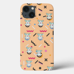 Dog Seamless Pattern Vector iPhone 13 Case