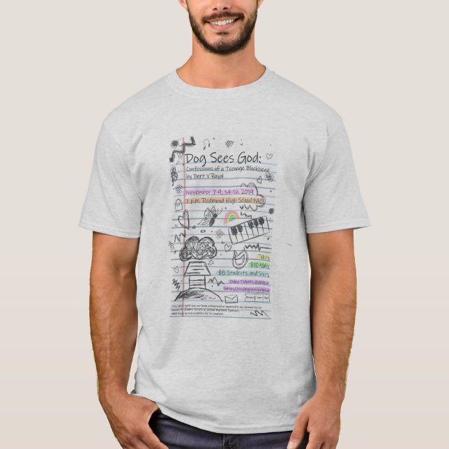 Dog Sees God Cast and crew shirt (Front)