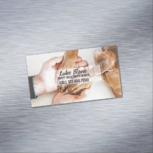 Dog Services Magnetic Business Card