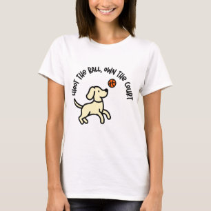 DOG SHOOT THE BASKET BALL T-Shirt