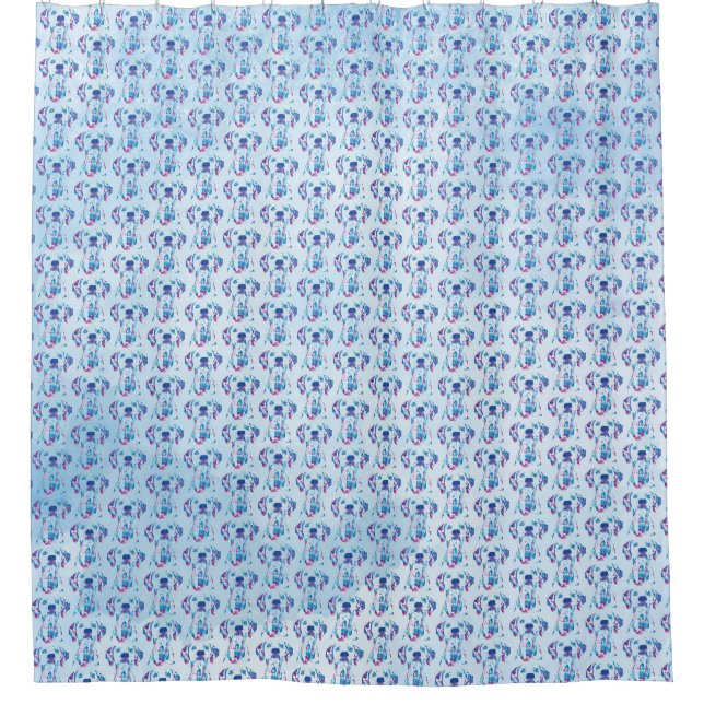 Dog Shower Curtain (Front)