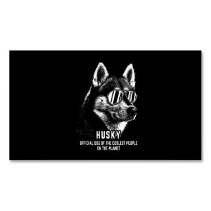 Dog Siberian Husky Official Dog Of Coolest Magnetic Business Card