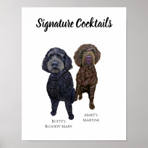 Dog Signature Drink Sign for Wedding Receptions