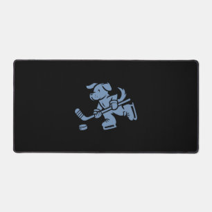 Dog Silhouette Golden Retriever Labrador Hockey Desk Mat