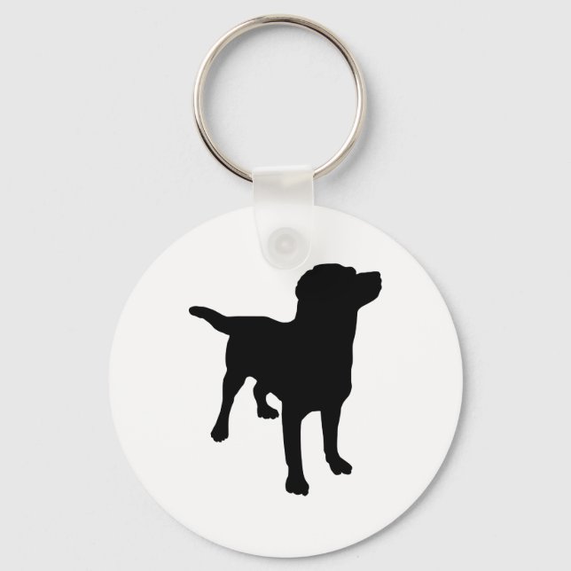 Dog Silhouette Key Ring (Front)