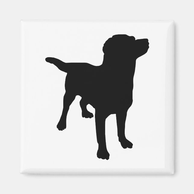 Dog Silhouette Magnet (Front)