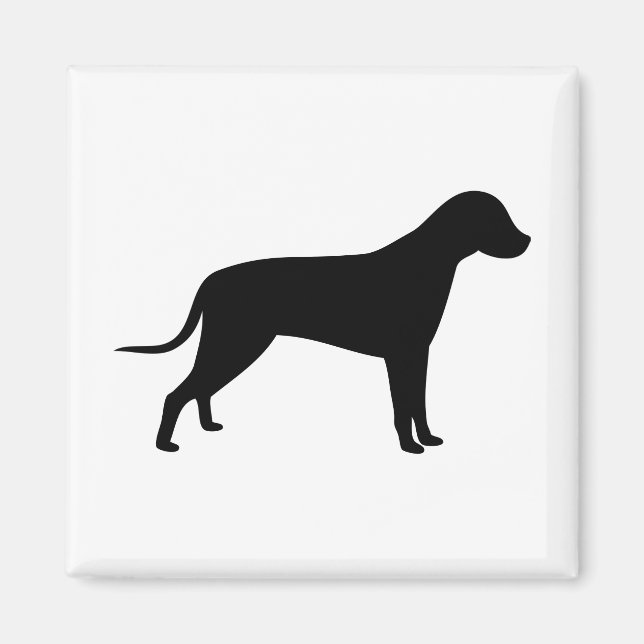 Dog Silhouette Magnet (Front)