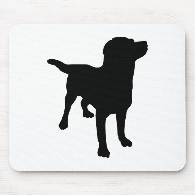 Dog Silhouette Mouse Mat (Front)