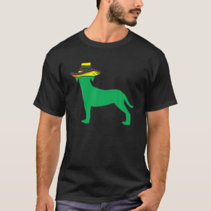 Dog Silhouette Sombrero Hat Five From Mayo Mexican T-Shirt