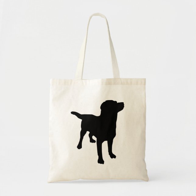 Dog Silhouette Tote Bag (Front)