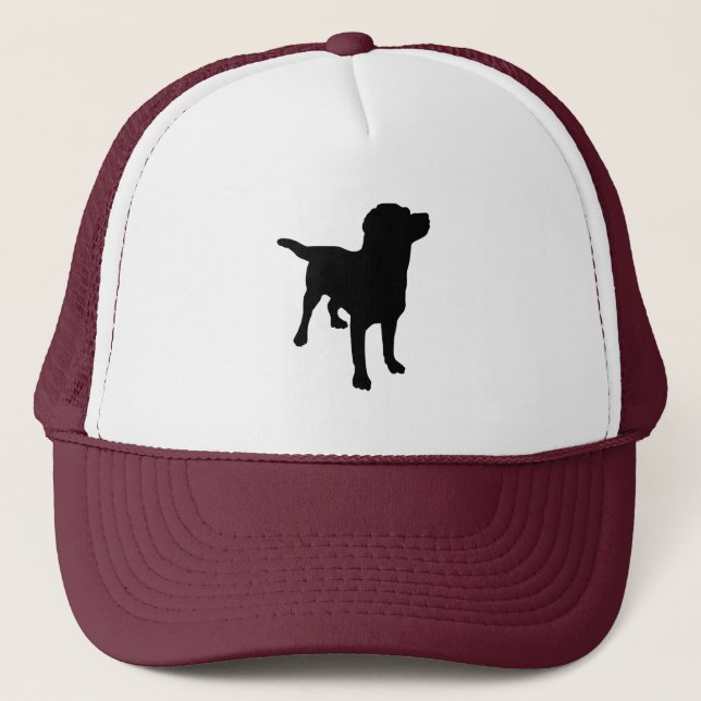 Dog Silhouette Trucker Hat (Front)