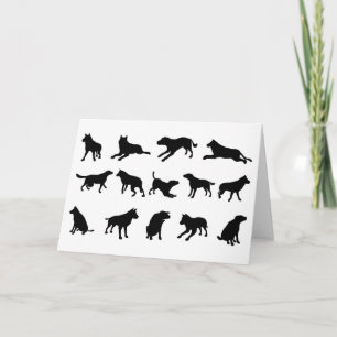 Dog Silhouettes Card