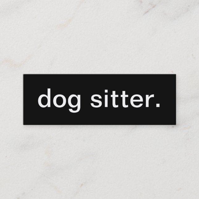 Dog Sitter Business Card (Front)
