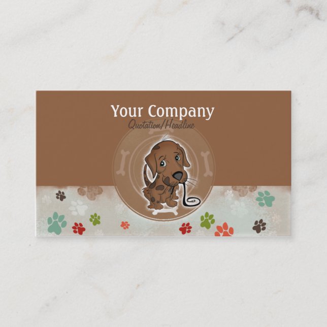 dog sitter business cards (Front)