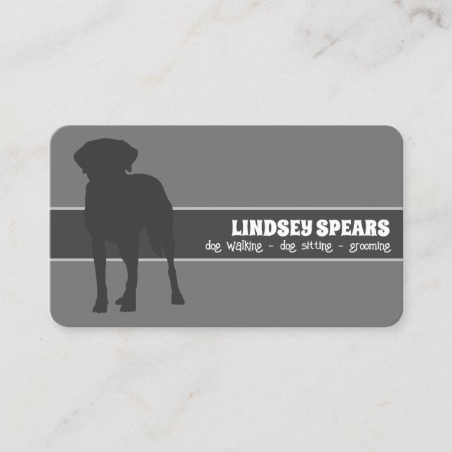  Dog sitter grooming dog walking Business Card (Front)