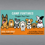 Dog Sitter Pet Sitting Cartoon Cute Peeking Dogs Magnetic Business Card<br><div class="desc">This dog lover's magnetic business card features a variety of happy dogs including a German Shepherd, Pomeranian, Schnauzer, Rottweiler, and a cute Doodle mix. A fun way for your clients to keep your information handy on their fridge or other magnetic surface. Great for pet sitters, dog walkers, dog trainers, groomers...</div>