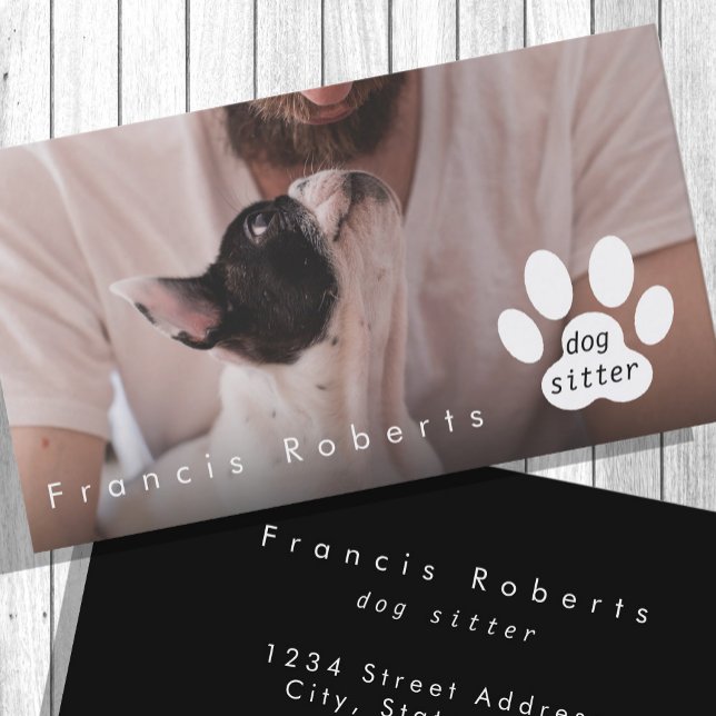 dog sitter | photo business card (Creator Uploaded)
