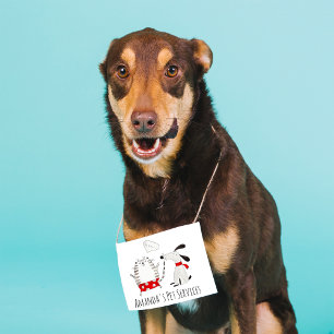 Dog Sitter Sitter Pet Service Grooming Cute Simply Square Business Card