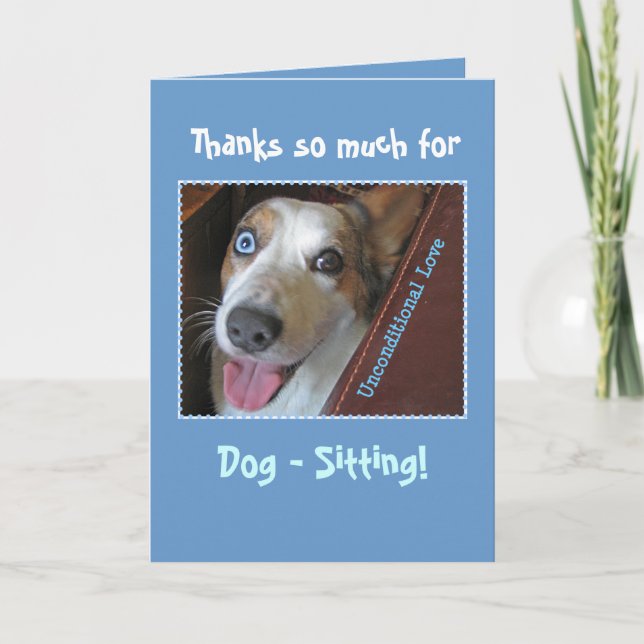 Dog-Sitter thank you card (Front)