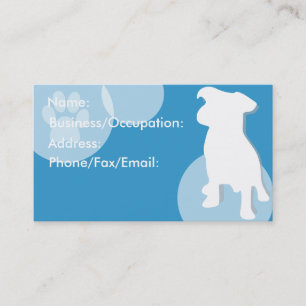 Dog Sitter/Walker Buisness Cards