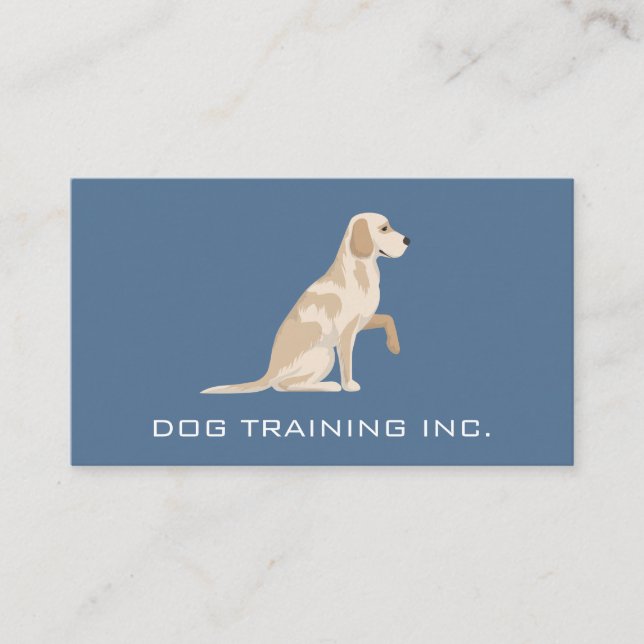 Dog Sitting and Training | Animal Services Business Card (Front)