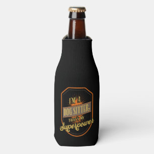 Dog Sitting Dog Sitter Bottle Cooler