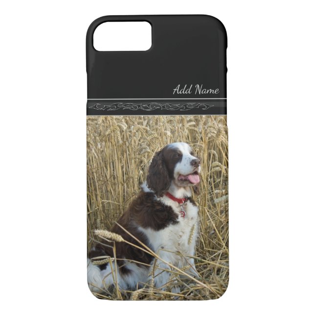 Dog Sitting in Field Custom Photo Pet Case (Back)