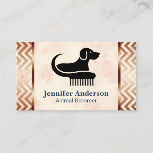 Dog Sitting Logo   Animal Groomer Logo Business Card