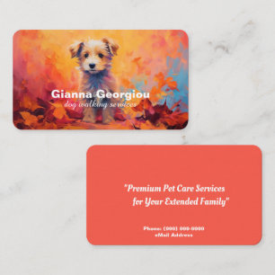 Dog Sitting Services Business Card