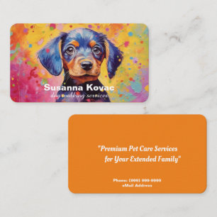 Dog Sitting Services Business Card