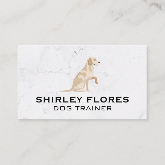 Dog Sitting | Shaking Paw Business Card (Front)
