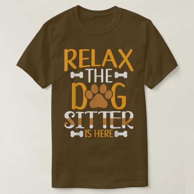 Dog Sitting Walker Sitter Pet Sitters T-Shirt Copy (Design Front)