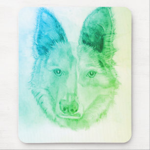 Dog sketch mouse mat